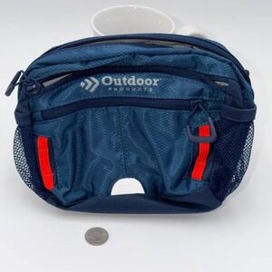 Outdoor Products Fanny Pack Waist Bag Blue Red Unisex Hiking Travel Hip Pack
